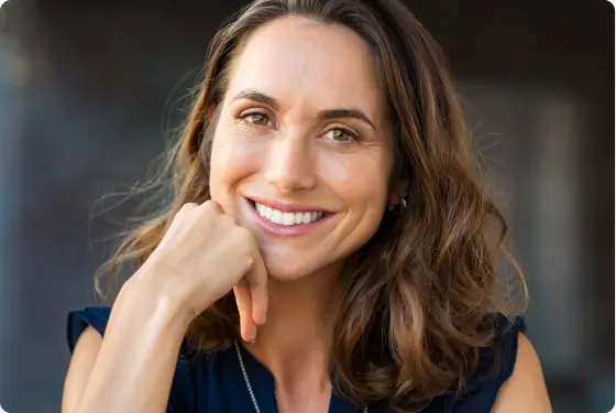 woman smiling