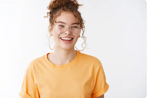 woman smiling
